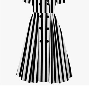 Black and White Striped Shirt